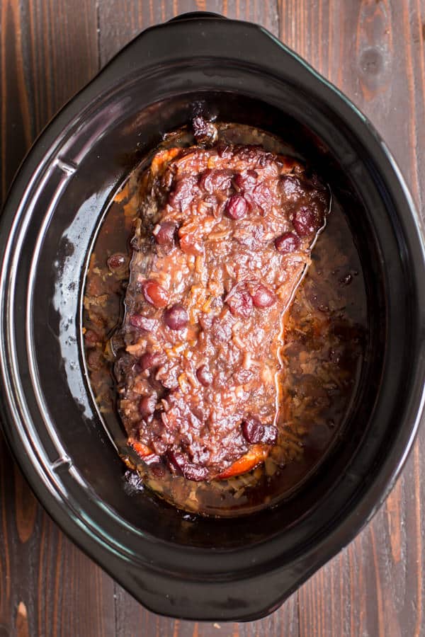 Pork loin is relatively lean, so take care not. Slow Cooker Cranberry Pork Loin . Slow Cooker Cranberry Pork Loin - The Magical Slow Cooker