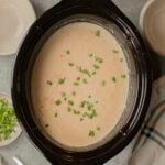 Slow Cooker Cream of Navy Bean Soup