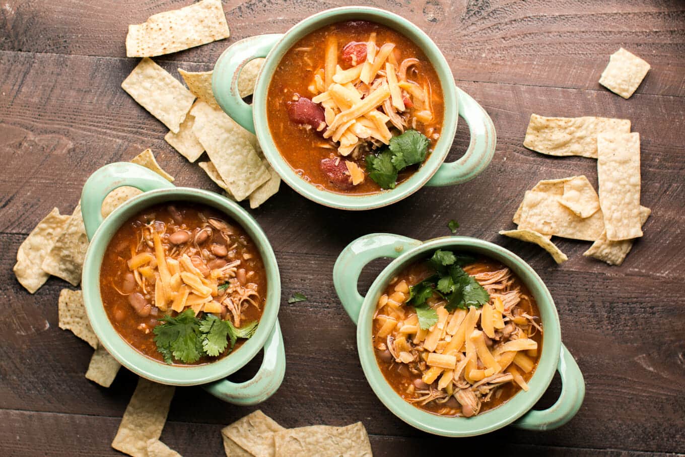 3 bowls of Mexican chicken soup.