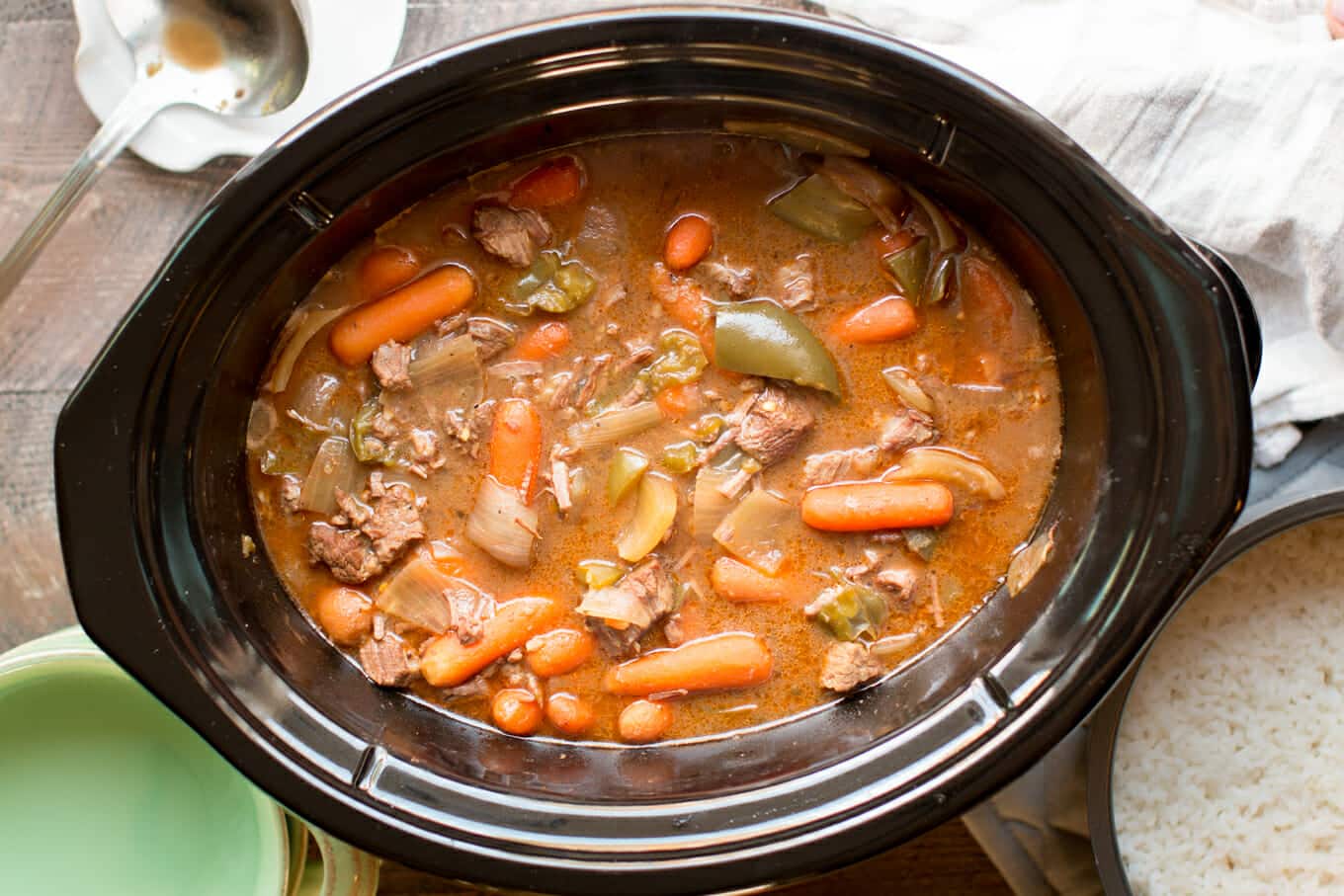 cooked a1 beef stew in a slow cooker