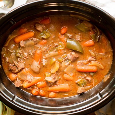 beef stew in slow cooker with a1 sauce