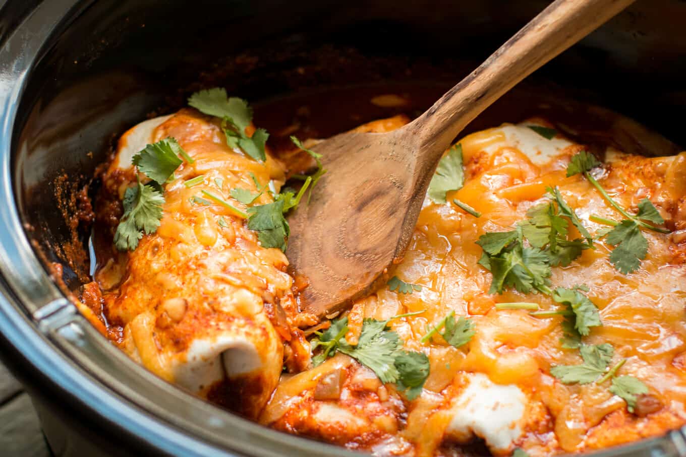 Slow Cooker Smothered Beef Burritos