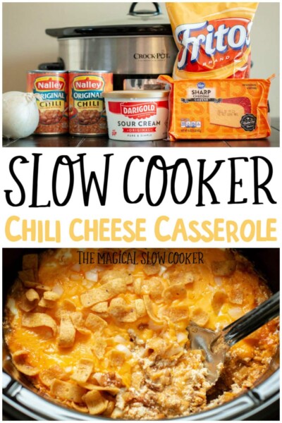 slow cooker chili cheese casserole