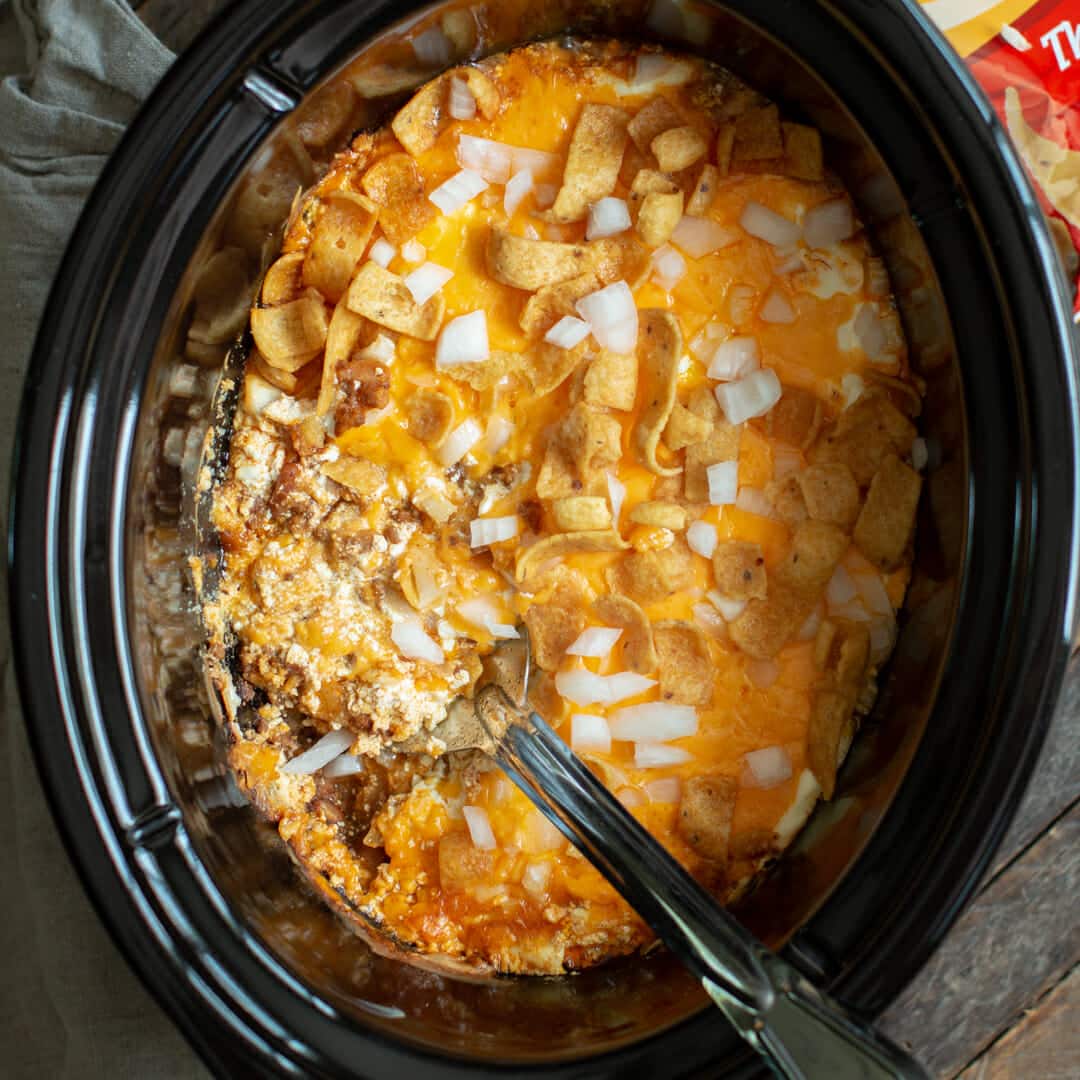 Crock Pot Chili Cheese Casserole - Recipes That Crock!