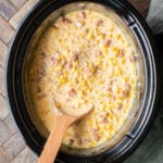 Slow Cooker Ham and Cheese Corn