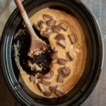 Slow Cooker Peanut Butter Chocolate Cake