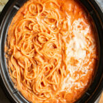 Slow Cooker Creamy Chicken Spaghetti