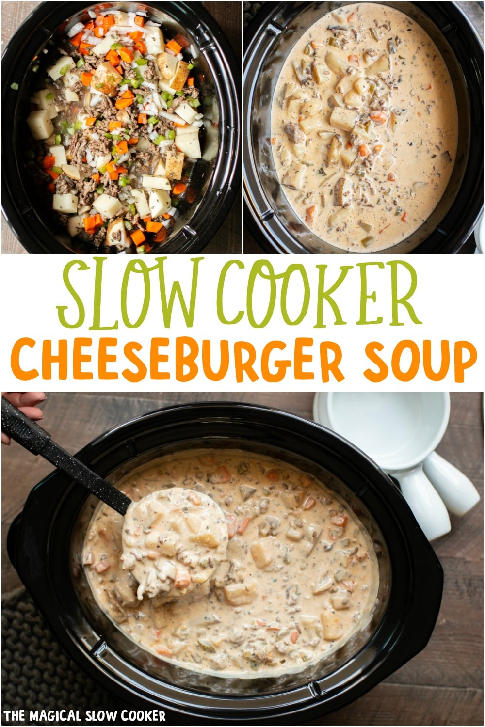 Slow Cooker Cheeseburger Soup The Magical Slow Cooker