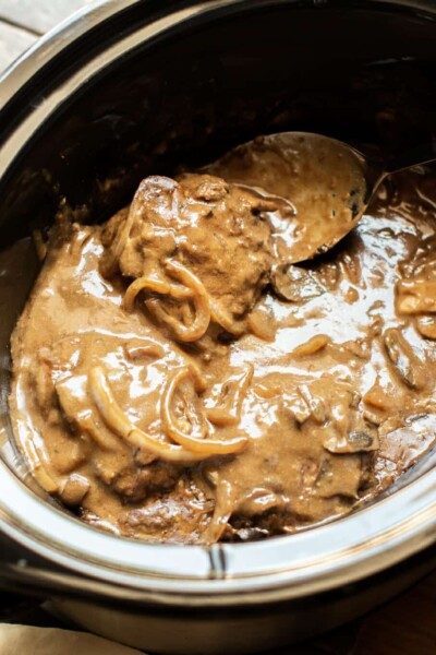 slow cooker salisbury steak
