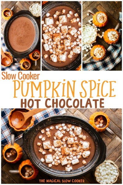 slow cooker pumpkin spice hot chocolate