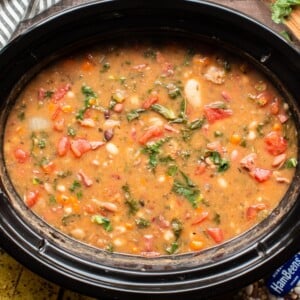 15 bean soup in slow cooker with ham