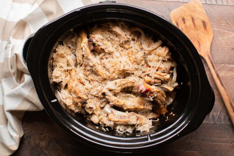 Slow Cooker Ribs, Potatoes and Sauerkraut The Magical Slow Cooker