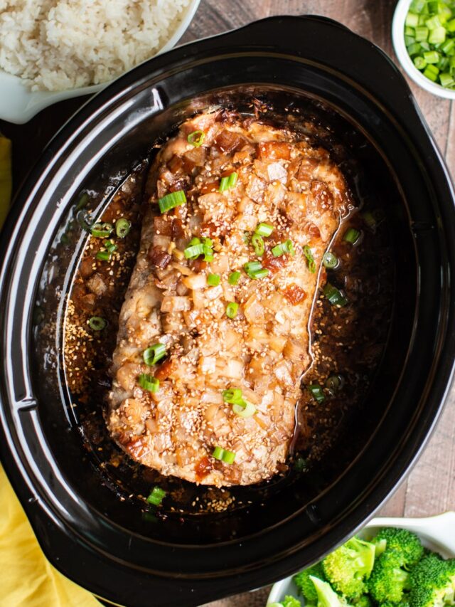 Slow Cooker Brown Sugar Sesame Pork Loin