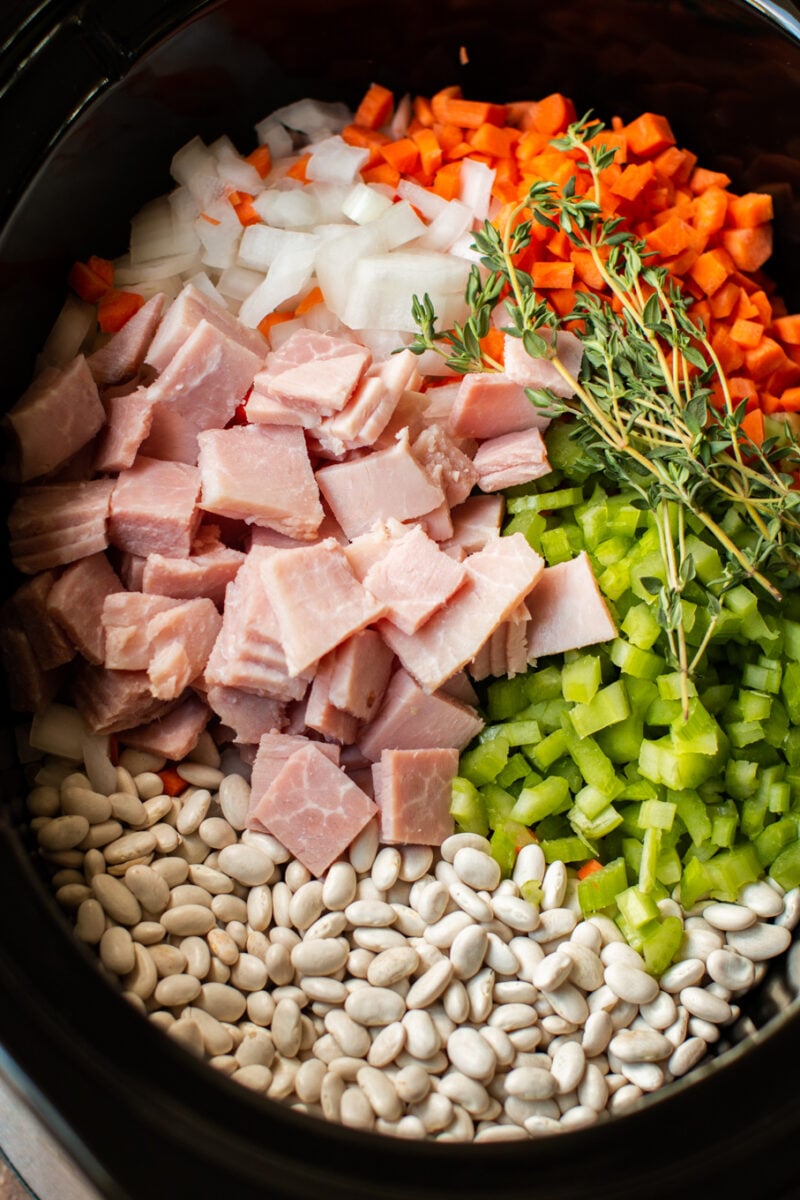 Slow Cooker Ham and Beans The Magical Slow Cooker
