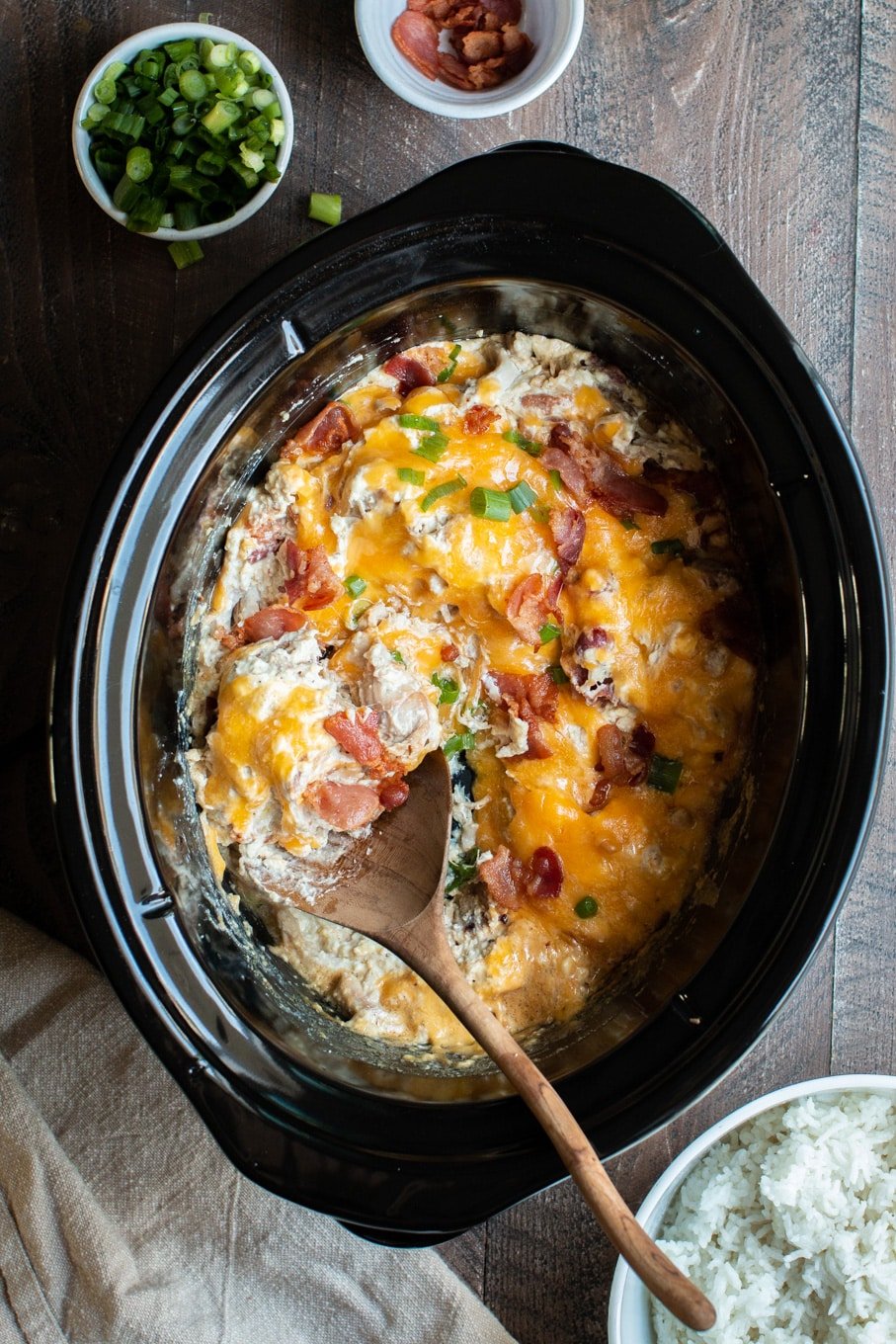 Crockpot Creamy Chicken Pasta