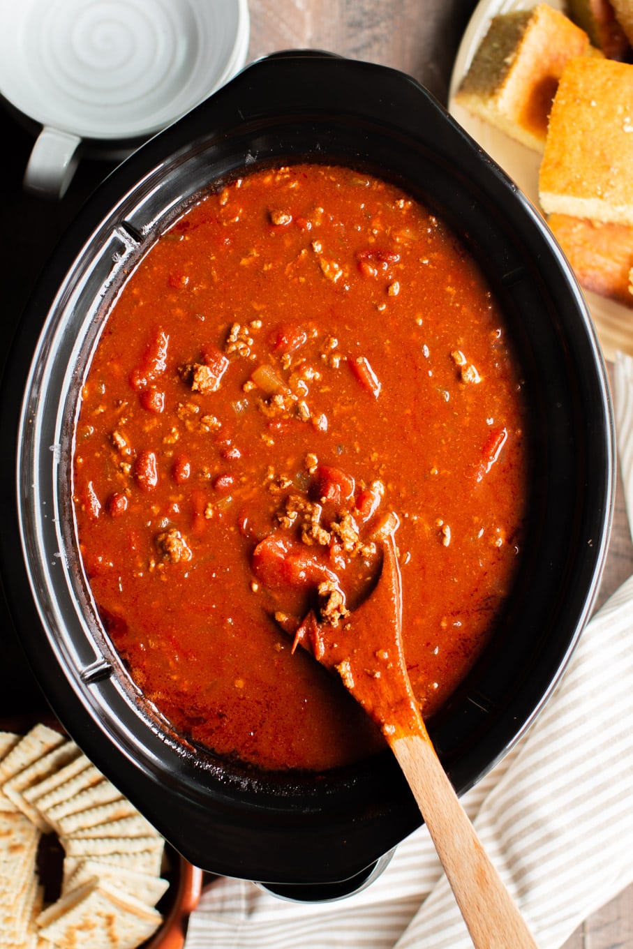 Slow Cooker V8 Chili The Magical