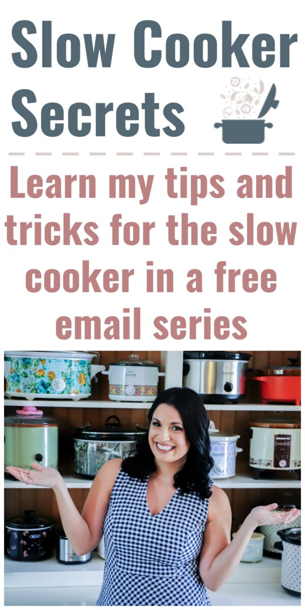 Slow Cooker Secrets email sign up image with text