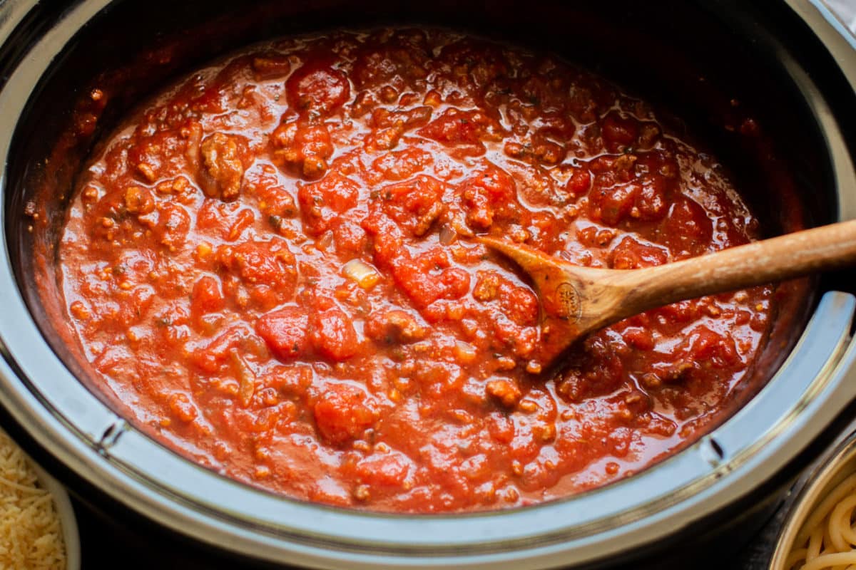 Slow Cooker Spaghetti Sauce The Magical Slow Cooker