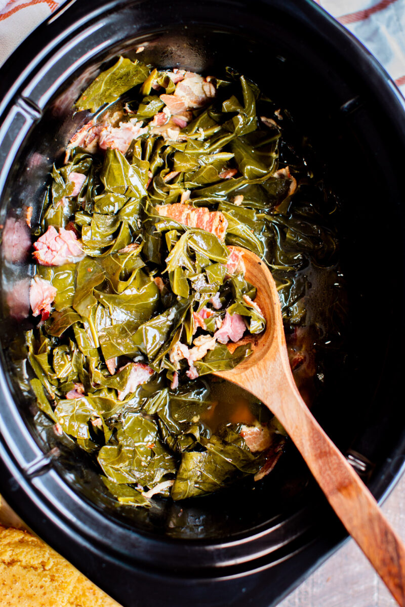 Slow Cooker Collard Greens - The Magical Slow Cooker