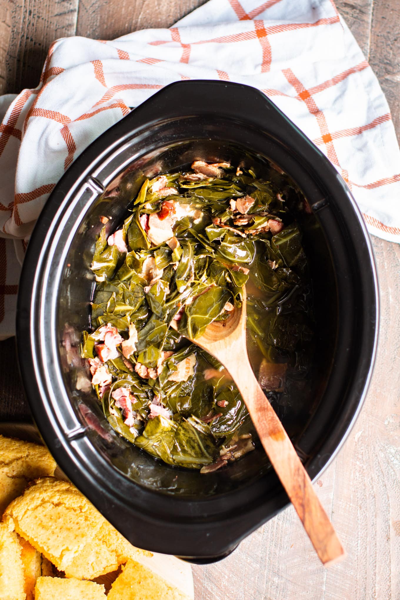 Slow Cooker Collard Greens - The Magical Slow Cooker