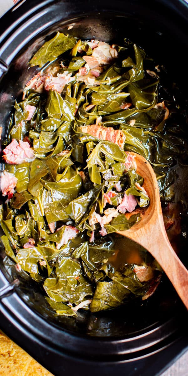 Slow Cooker Collard Greens - The Magical Slow Cooker