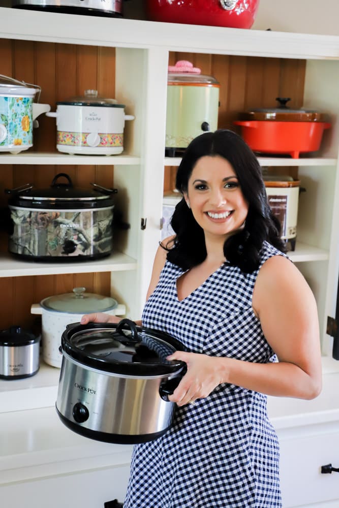 Sarah Olson - Head Shot holding slow cooker