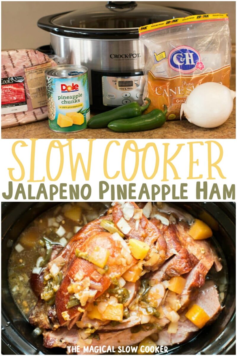 collage of ham images with text overlay for pinterest