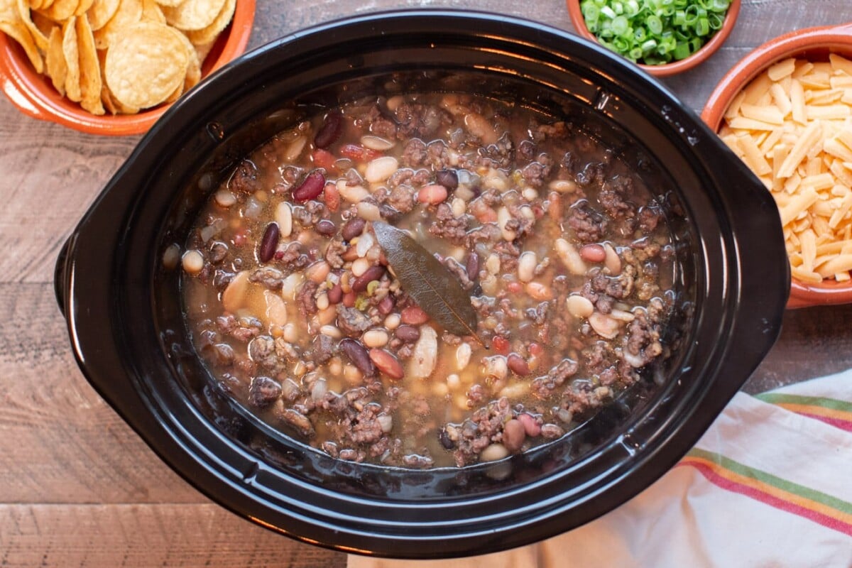 Slow Cooker Taco 15 Bean Soup - The Magical Slow Cooker