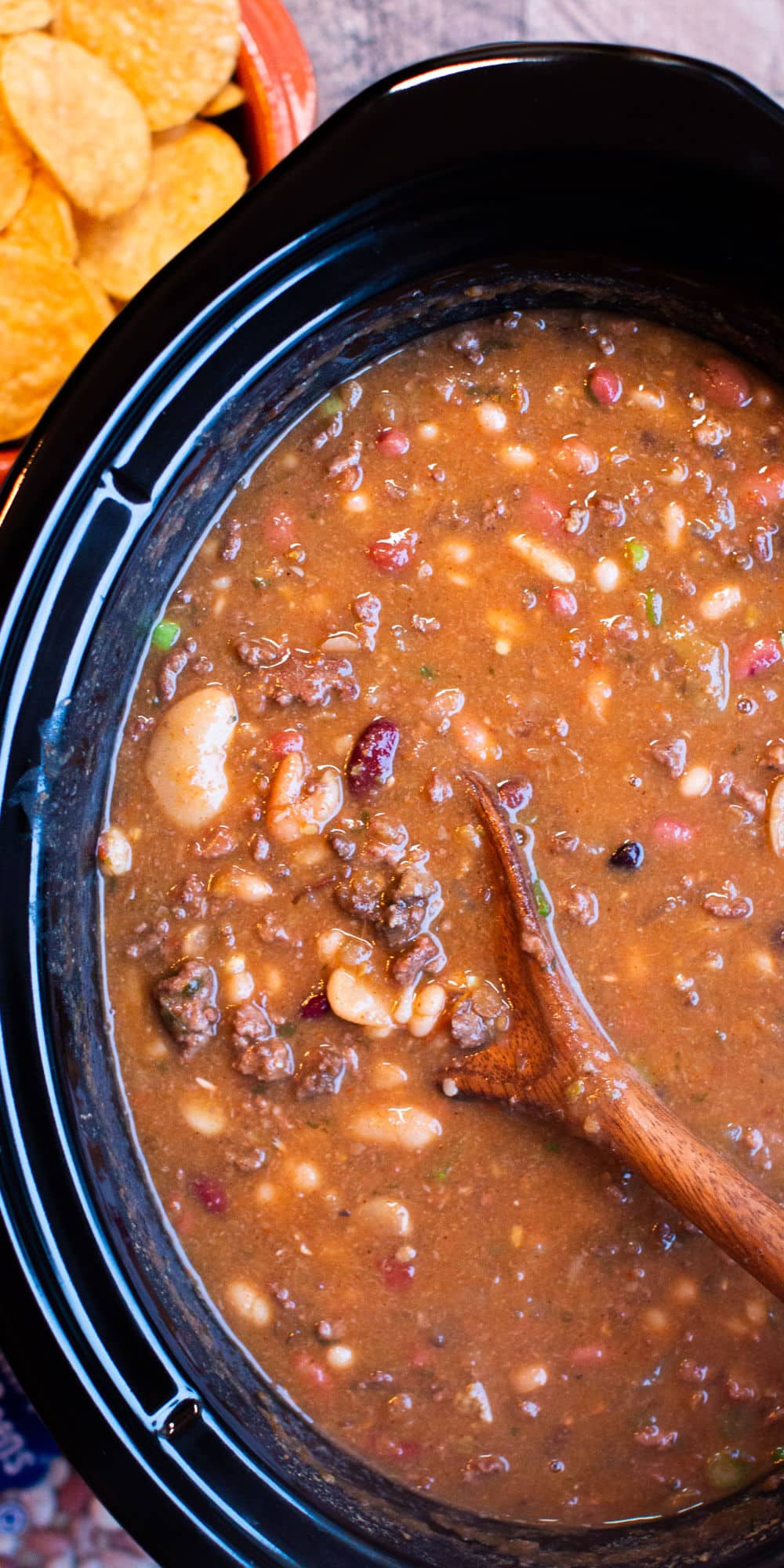 close up of taco 15 bean soup image