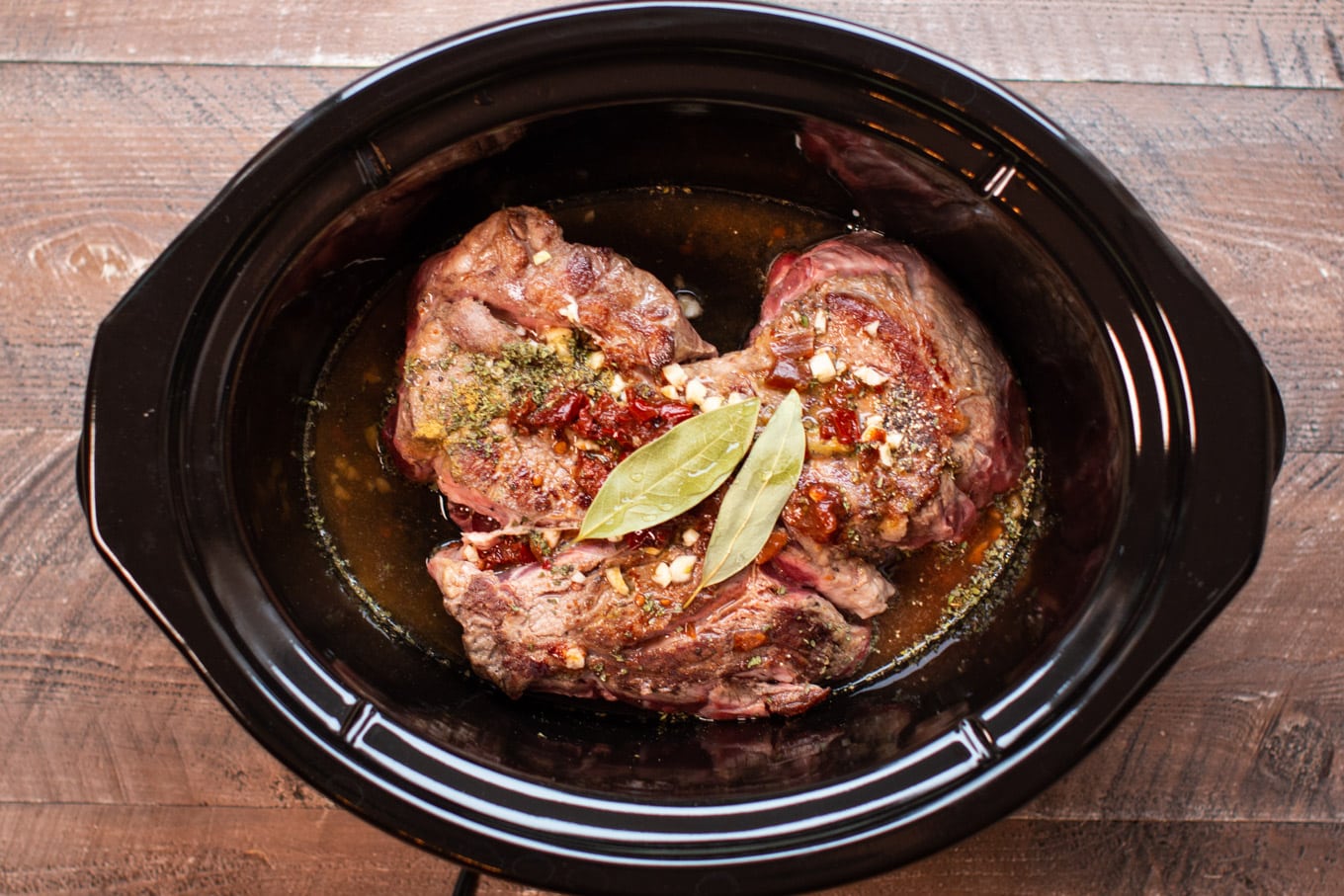 chipotle barbacoa meat in slow cooker raw