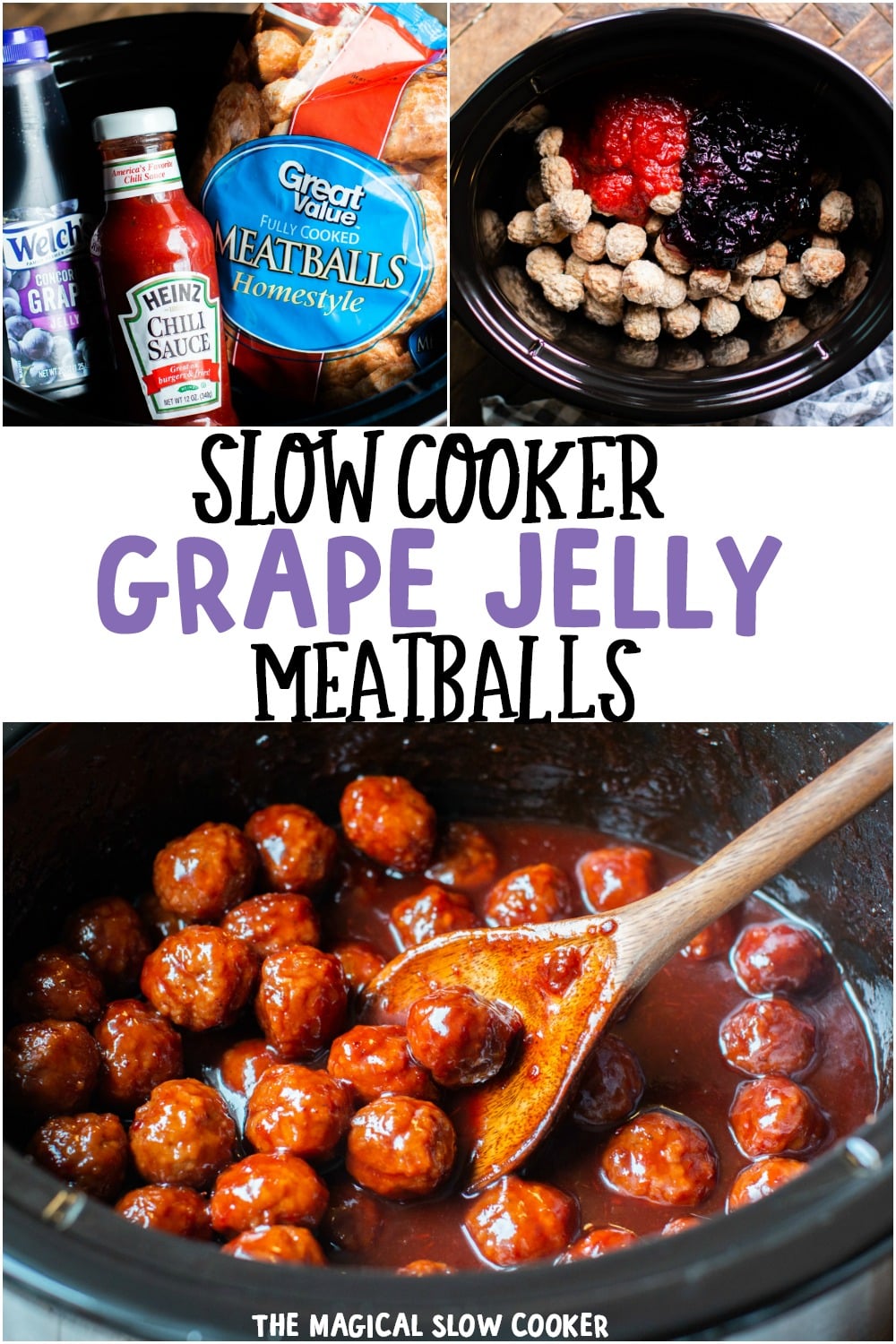 collage of grape jelly photos for pinterest