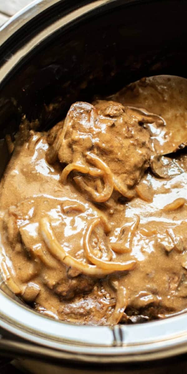 Slow Cooker Salisbury Steak