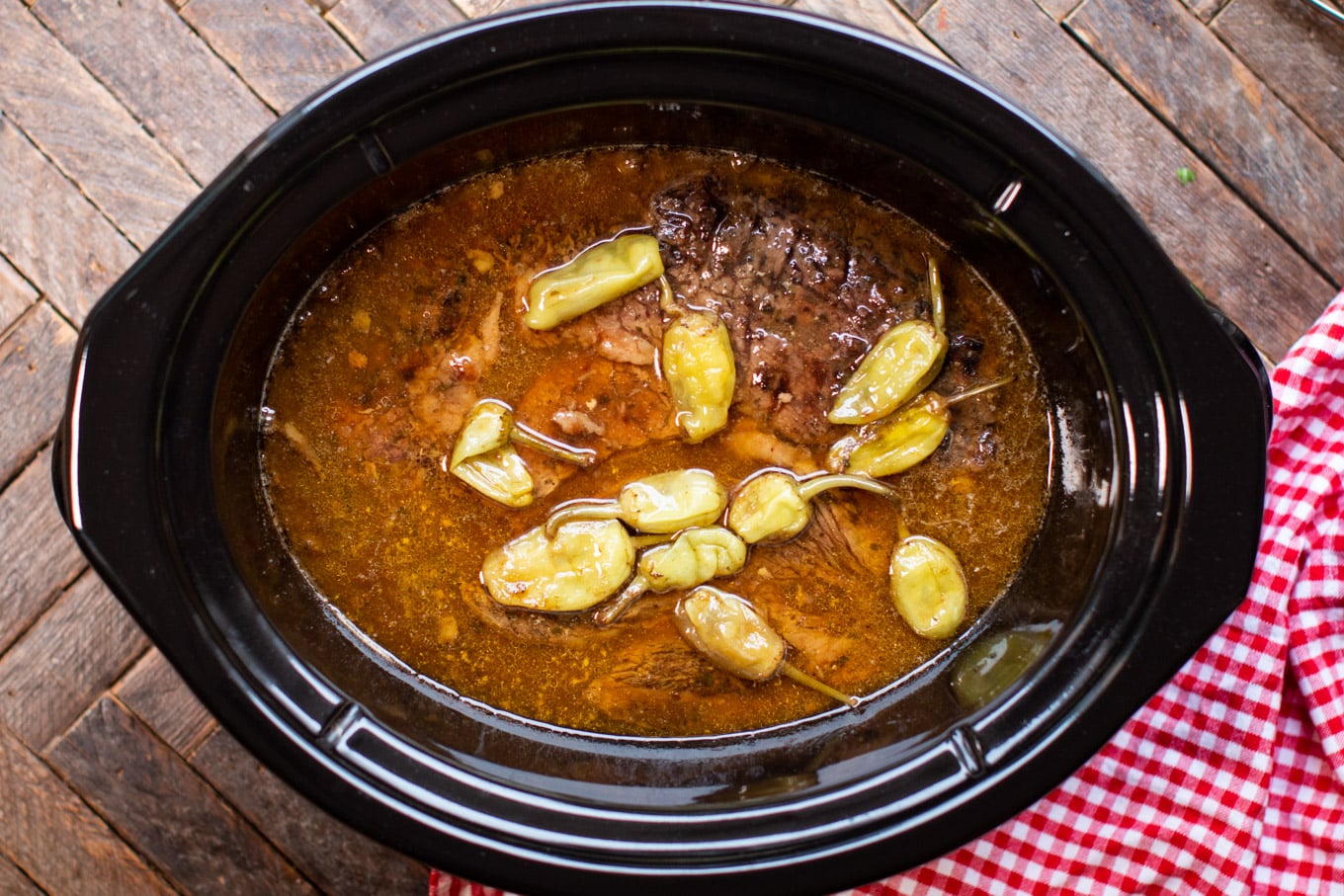 Finished Mississippi Pot Roast before cooking