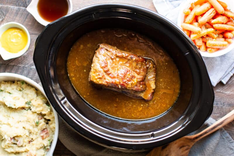 Slow Cooker Maple Mustard Corned Beef The Magical Slow Cooker