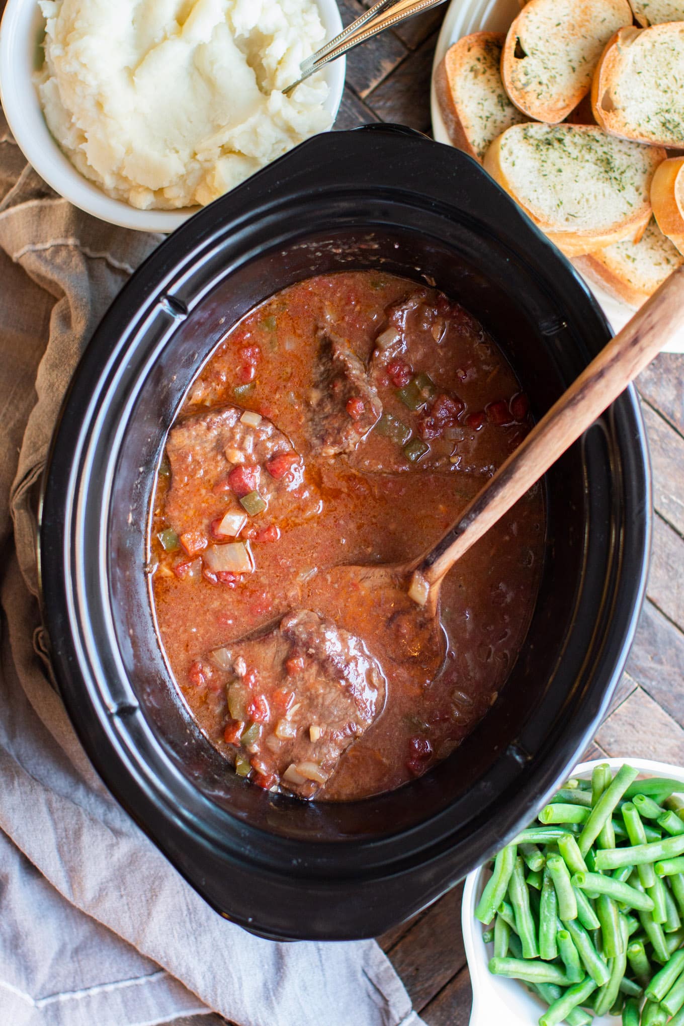 Slow Cooker Swiss Steak - The Magical Slow Cooker