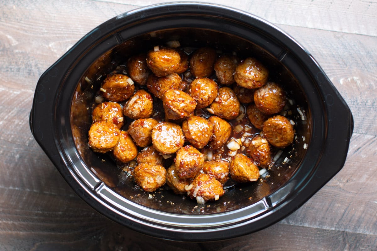 teriyaki meatballs before cooking