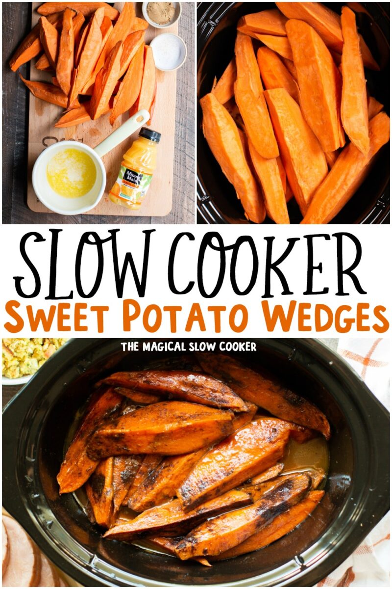 collage of sweet potato images with text overlay for pinterest