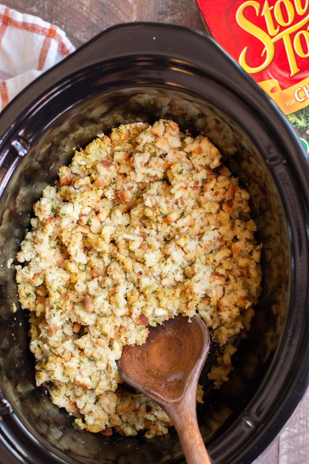 How to make Stove-Top Stuffing in the Slow Cooker - The Magical Slow Cooker