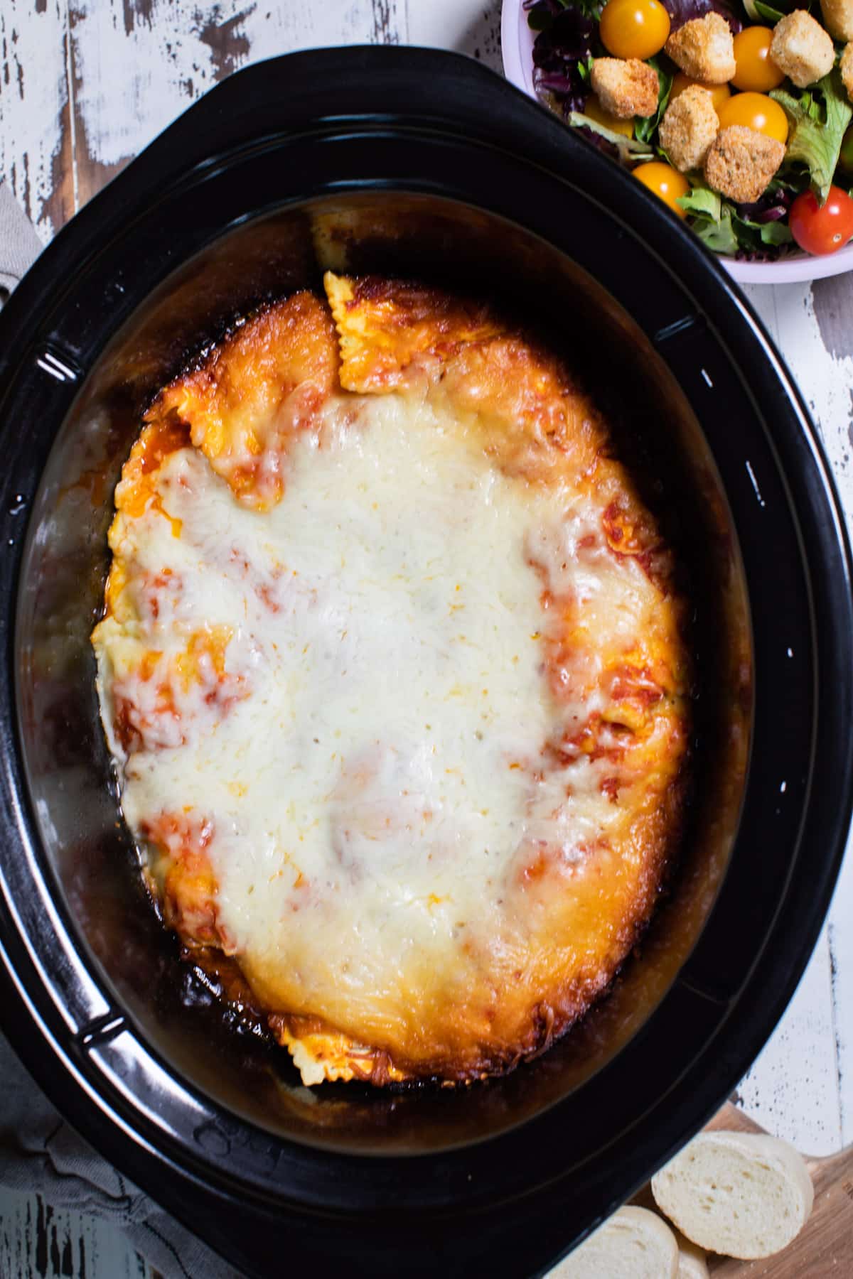 Crockpot Ravioli Casserole Recipe - EASY GOOD IDEAS