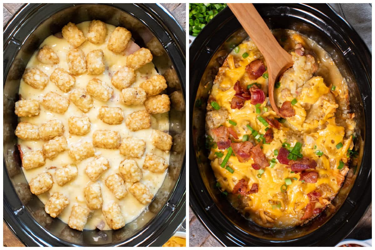 Slow Cooker Chicken Tater Tot Casserole The Magical Slow Cooker