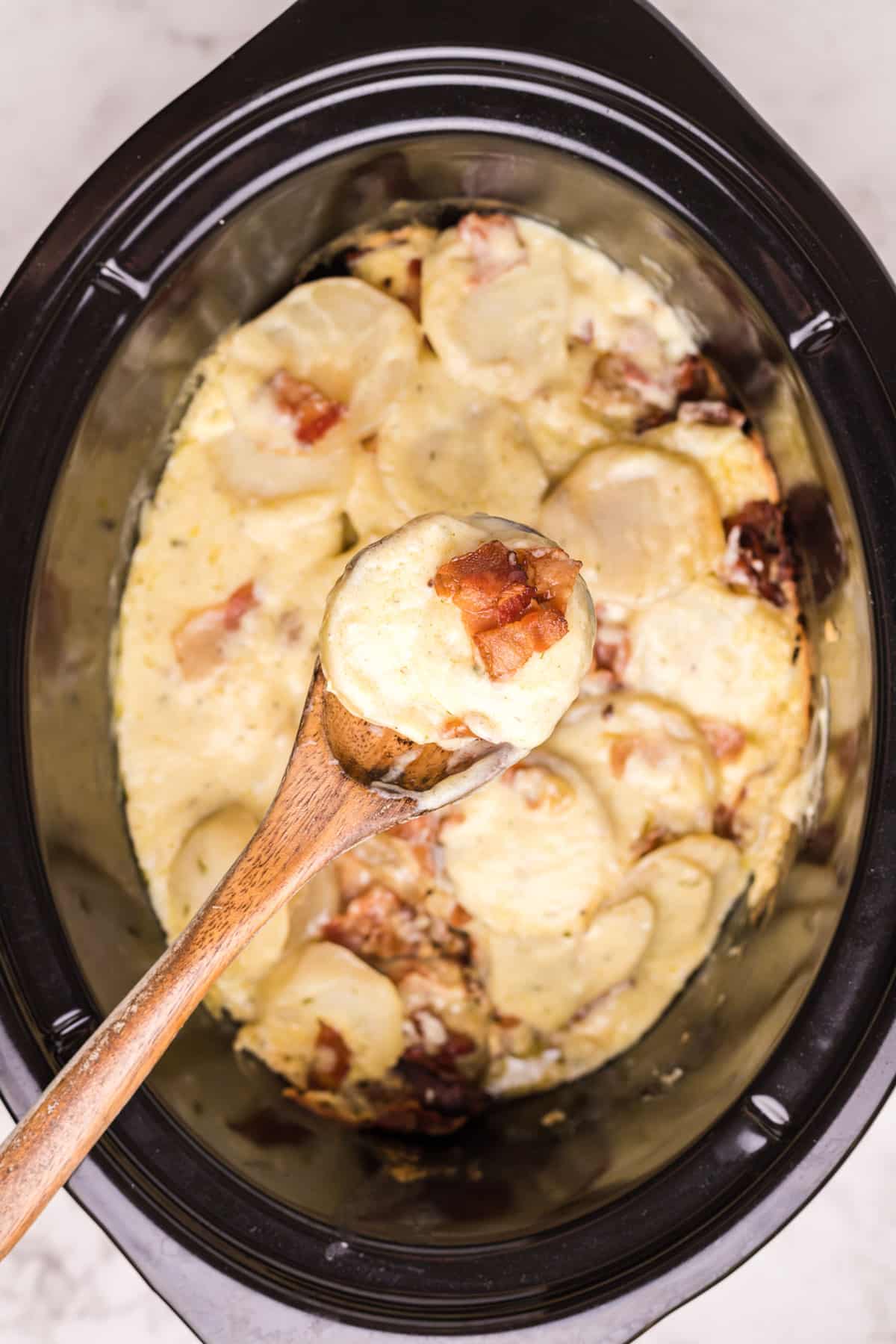 Creamy Slow Cooker Scalloped Potatoes Recipe The Magical Slow Cooker