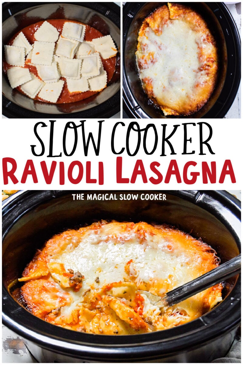 collage of ravioli lasagna for pinterest