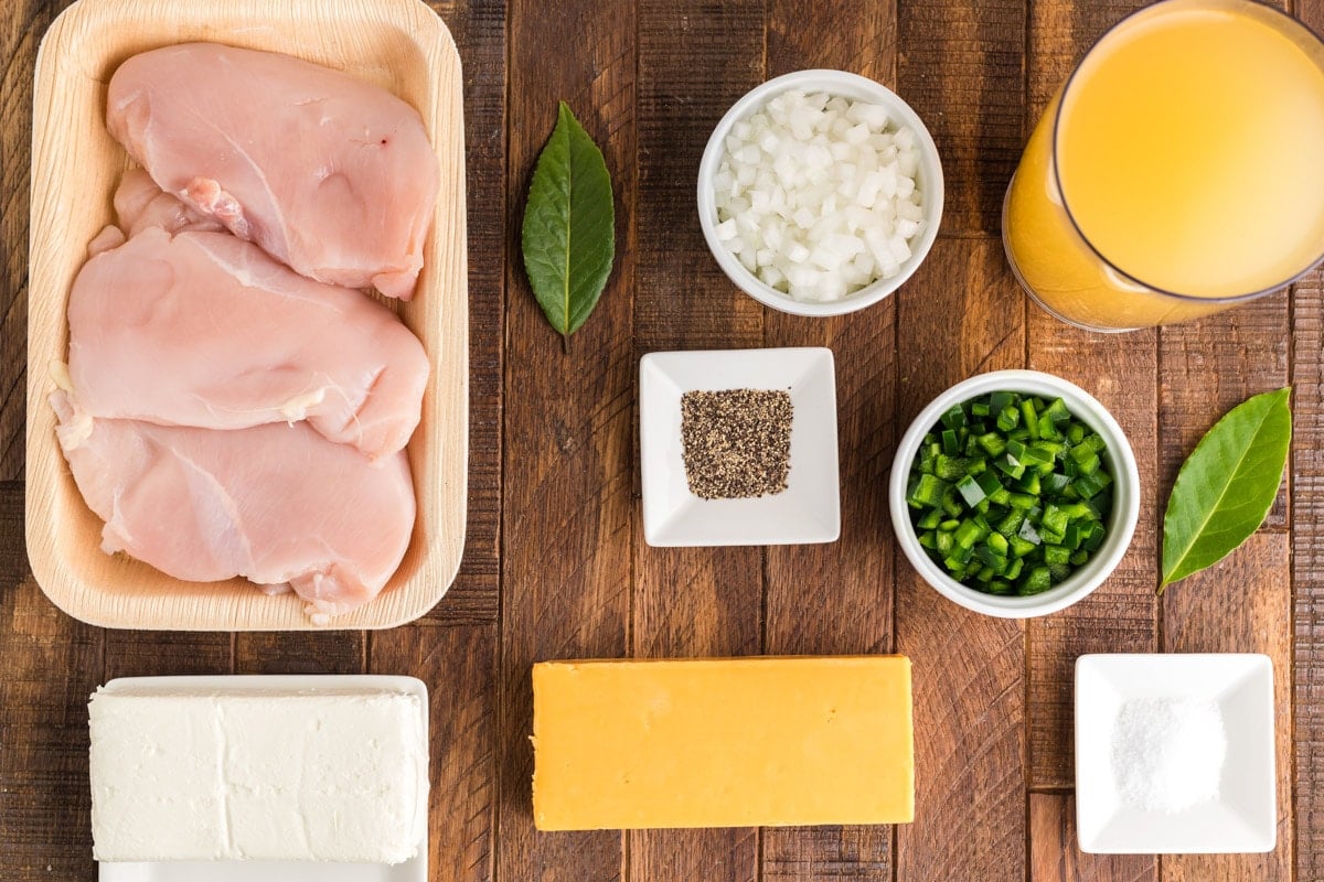 ingredients for chicken chile relleno soup