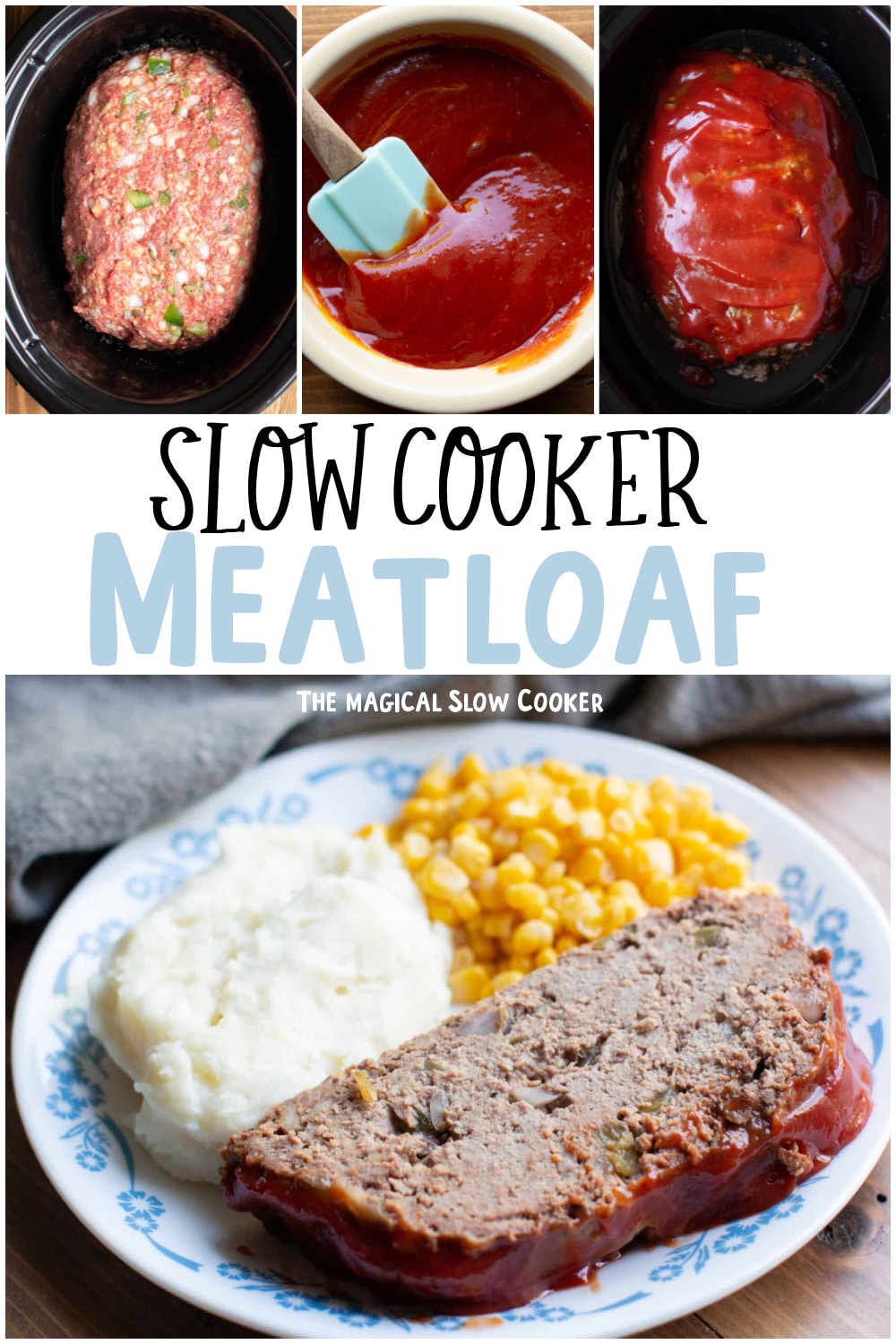 collage of meatloaf recipes with text overlay for pinterest