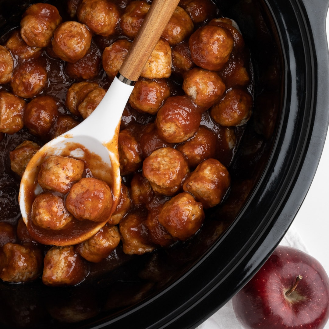 Slow Cooker Apple Butter Meatballs The Magical Slow Cooker