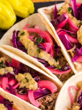 mississippi pork tacos