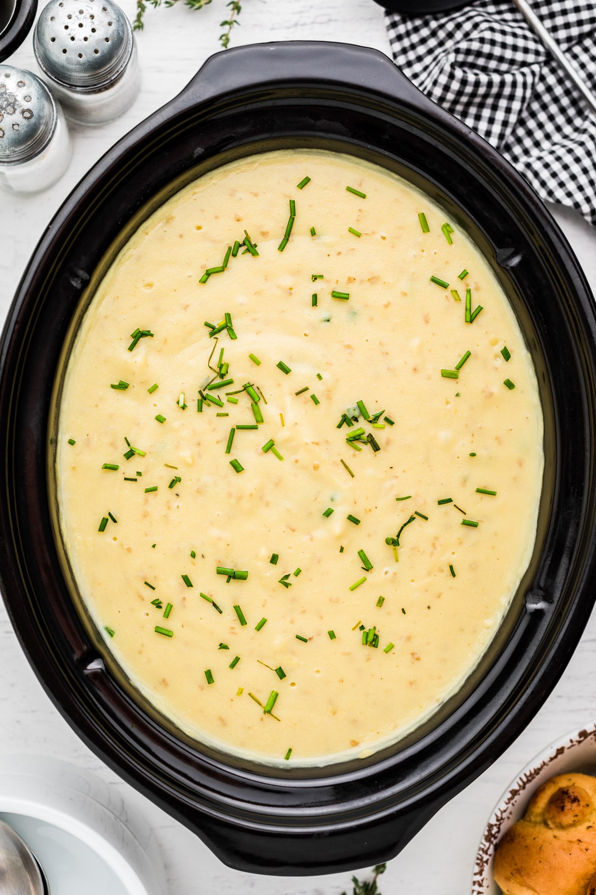 Slow Cooker Potato Leek Soup - The Magical Slow Cooker