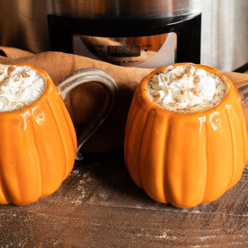 close up image of pumpkin lattes
