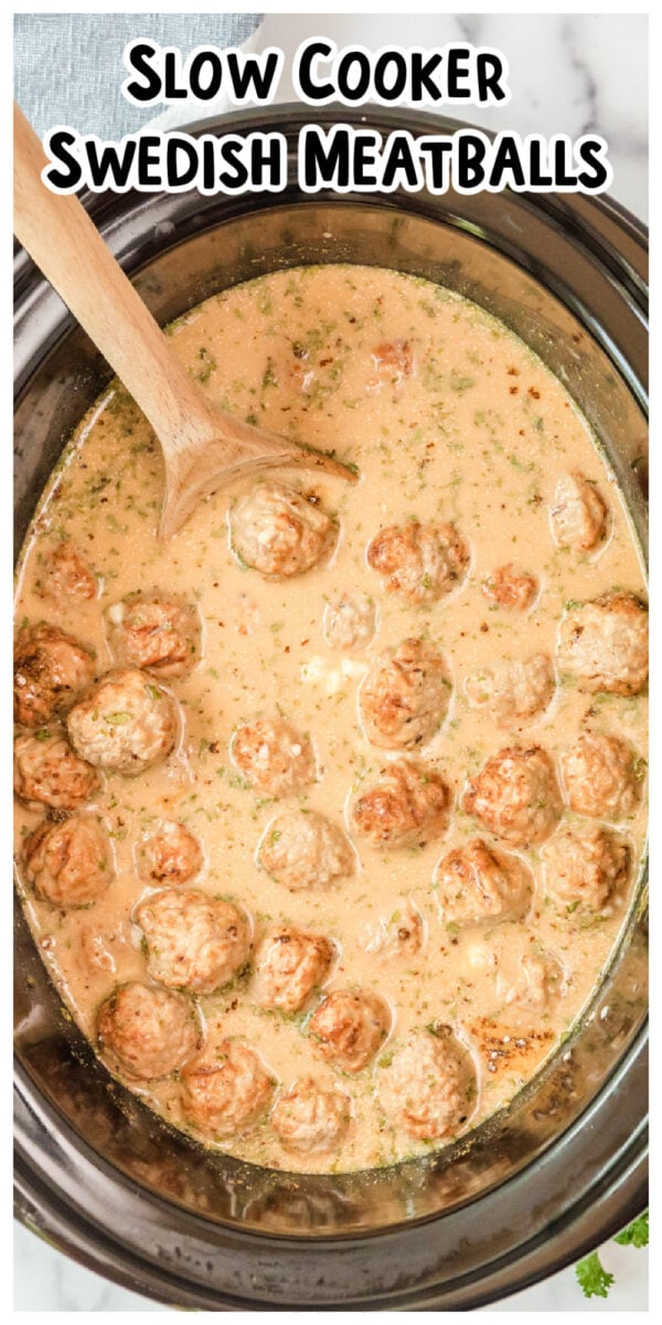 long image of swedish meatballs for pinterest