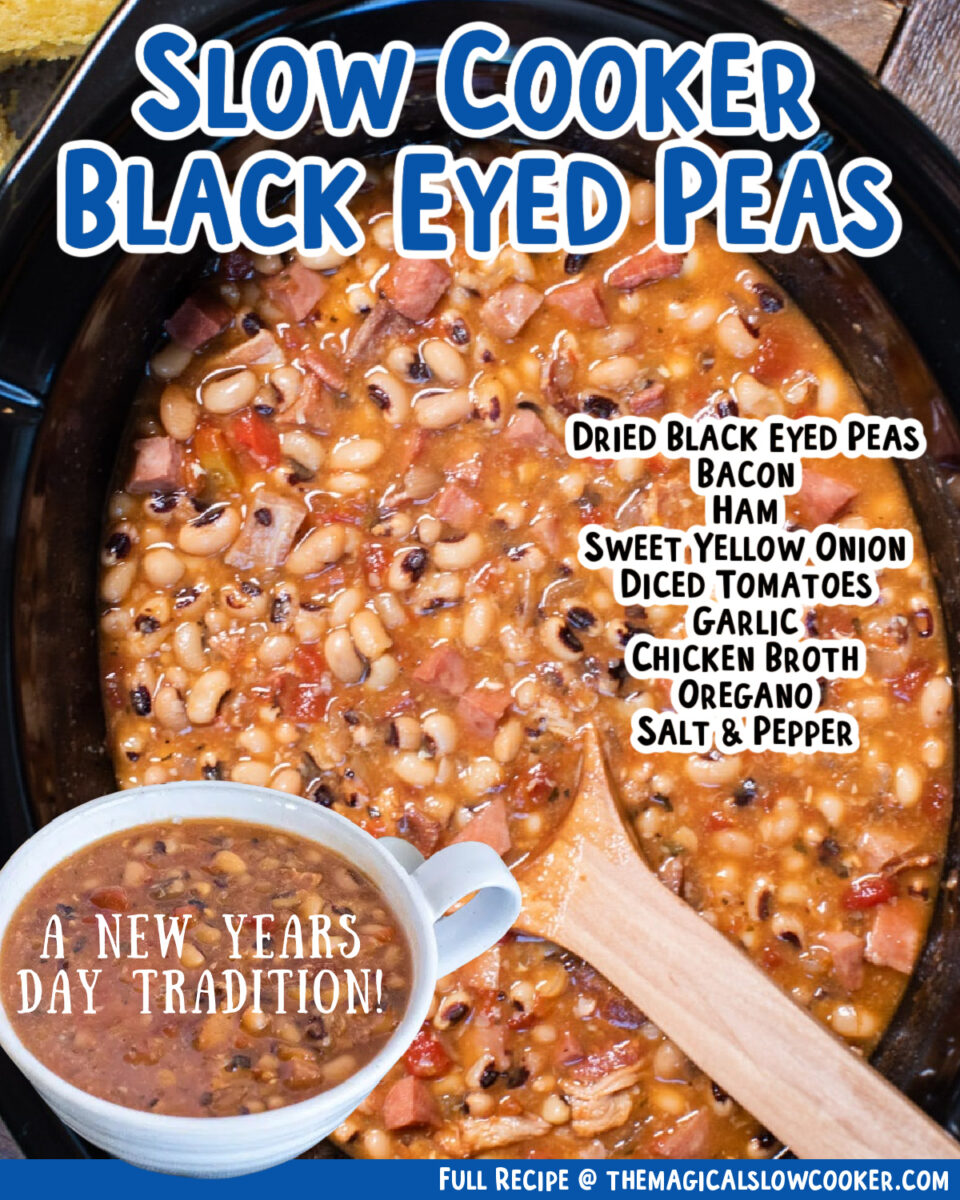 2 images of black eyed peas for facebook with text.